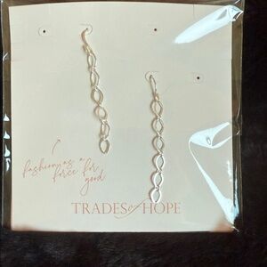 Trades of Hope Silver Link Earrings
